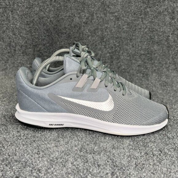 Nike Downshifter 9 Running Shoes Women's 8.5 Cool Grey Athletic Training Sneaker - Picture 1 of 13